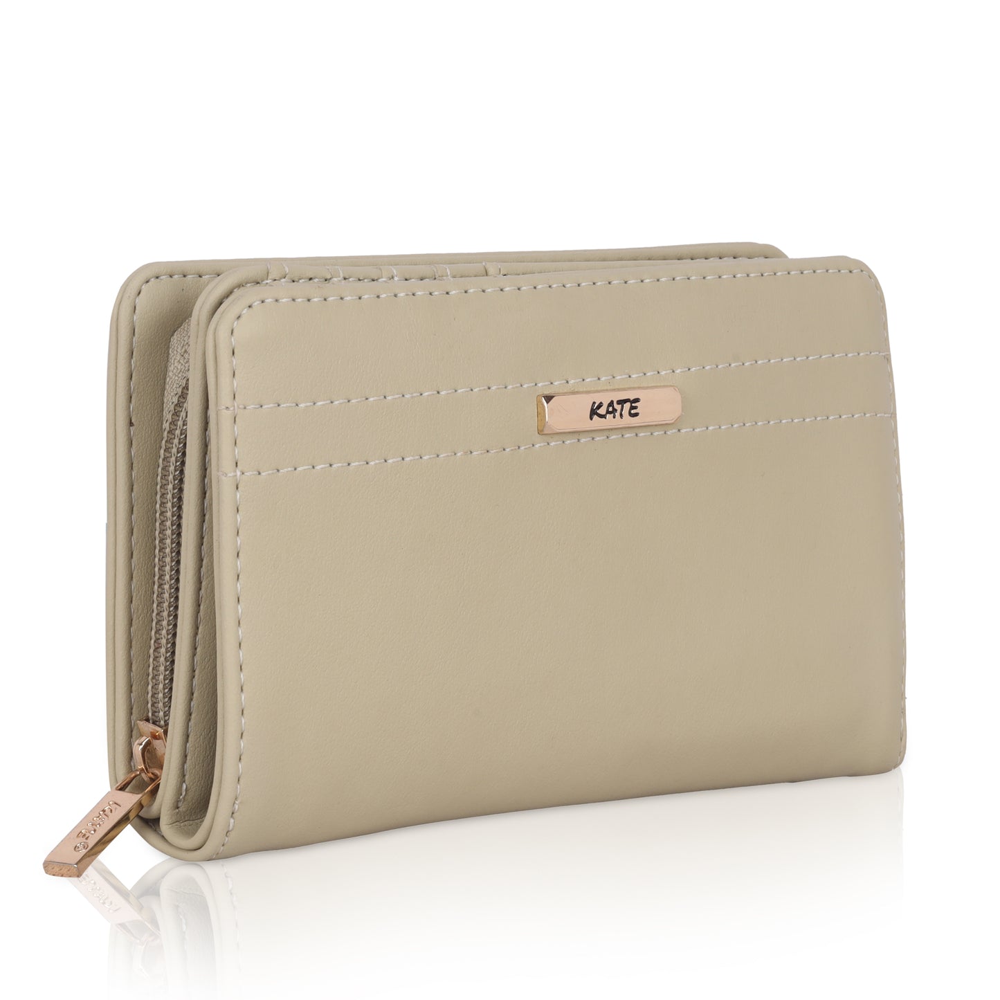 WOMENS TWO FOLD ZIP AROUND WALLET