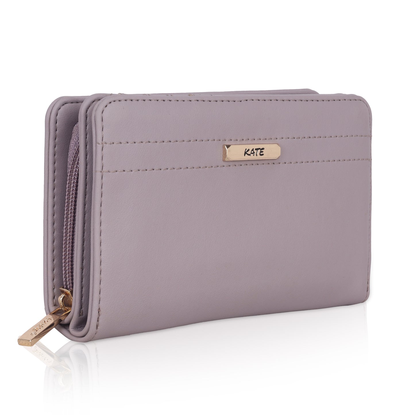 WOMENS TWO FOLD ZIP AROUND WALLET