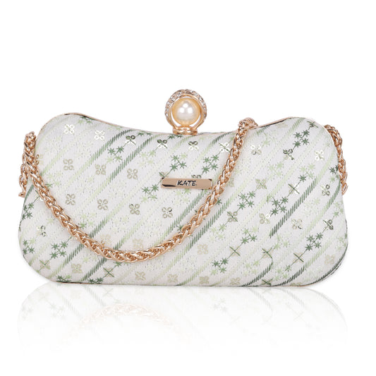 EMBELLISHED MULTI COLOUR BOX CLUTCH